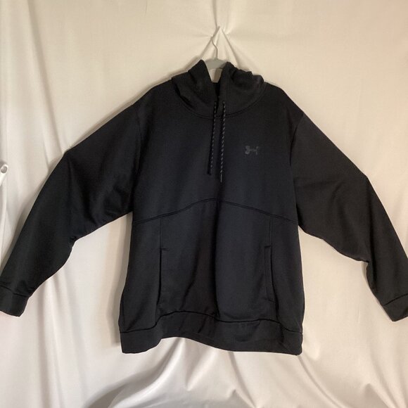 Under Armour Men’s Pullover Hoodie | 3XL Black Fleece | UA Logo Sweatshirt - Picture 1 of 10